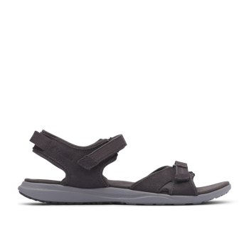 Columbia Leather Ankle Strap, Sandalias Grises Oscuro Para Mujer | 589273-ZQC